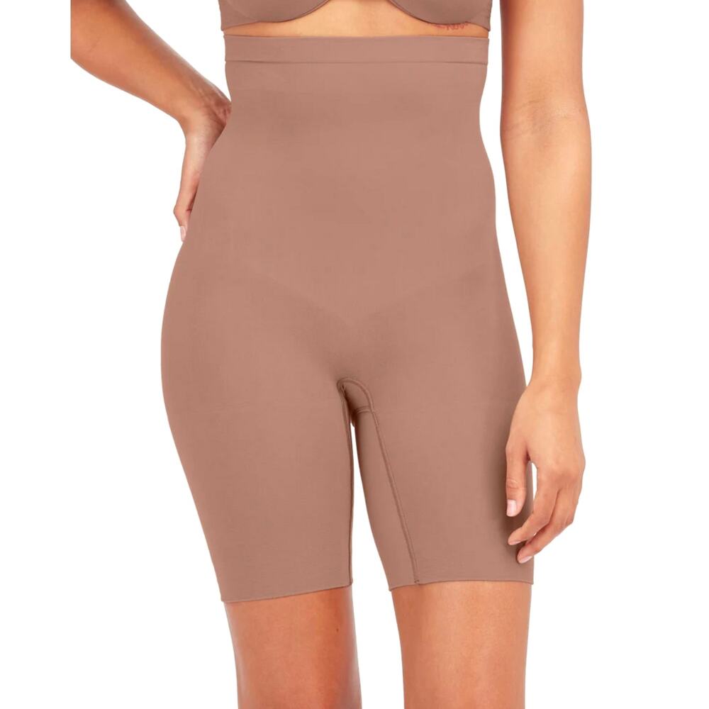 SPANX Higher Power Shaper Shorts Style #2745 Size 1X Cafe Au Lait Comfort